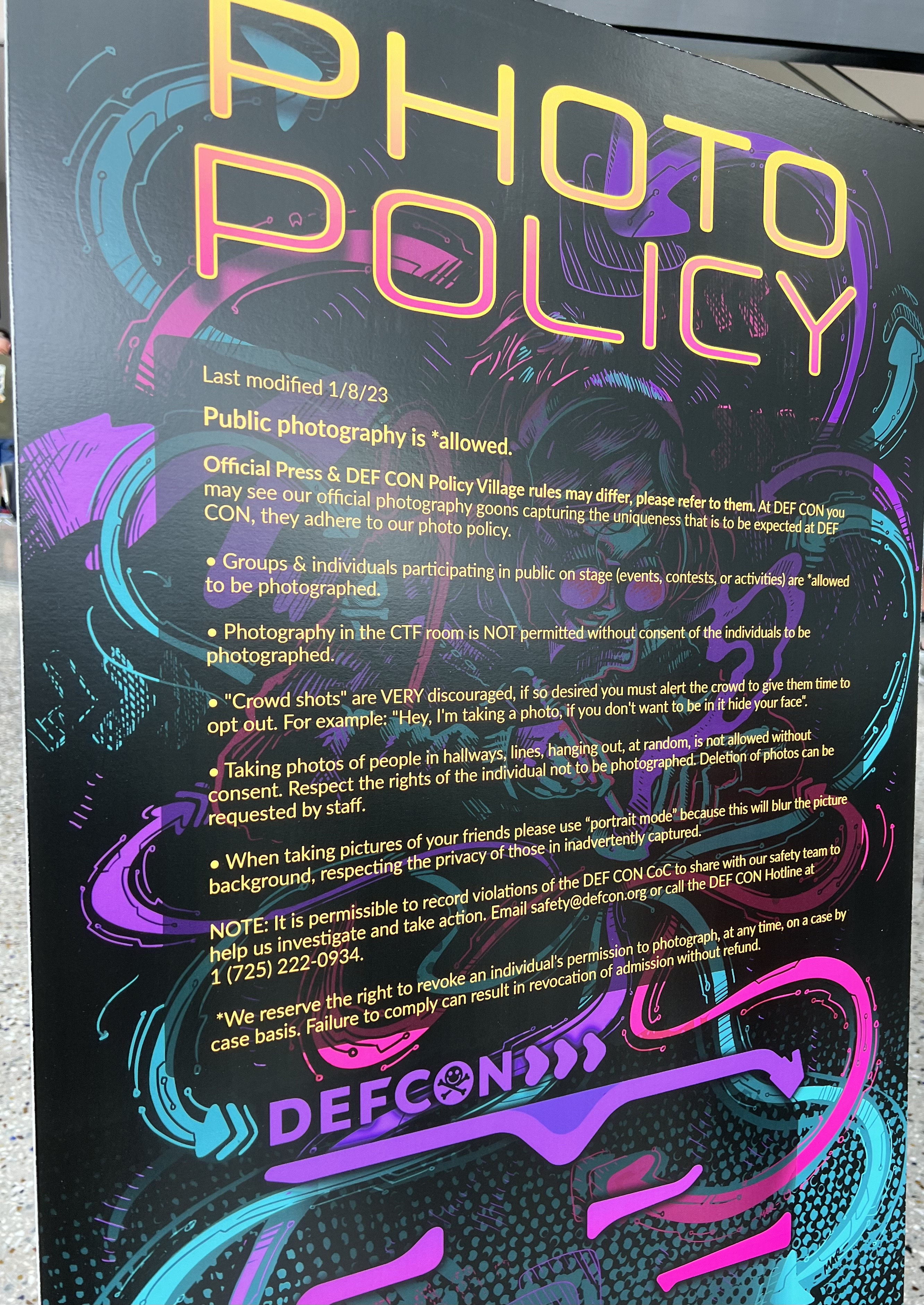 DEF CON 32 photo policy